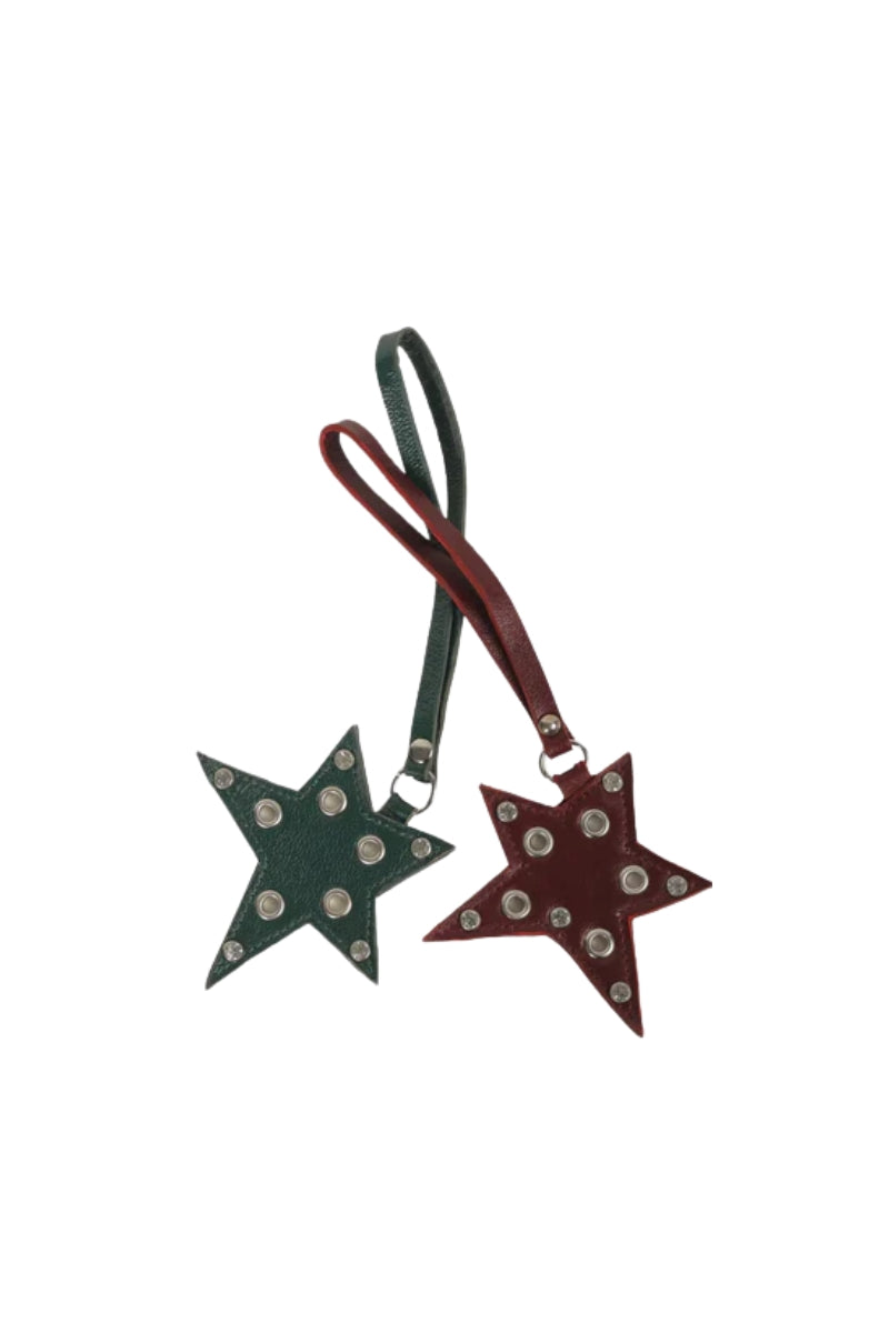 Star Shaped Leather Charm