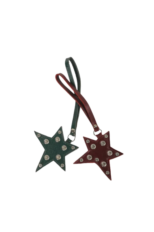 Star Shaped Leather Charm