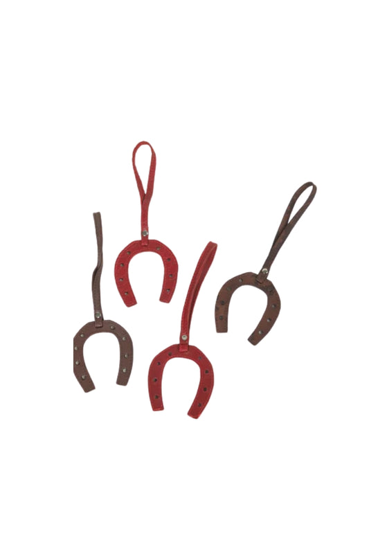 Horseshoe Shaped Leather Charm