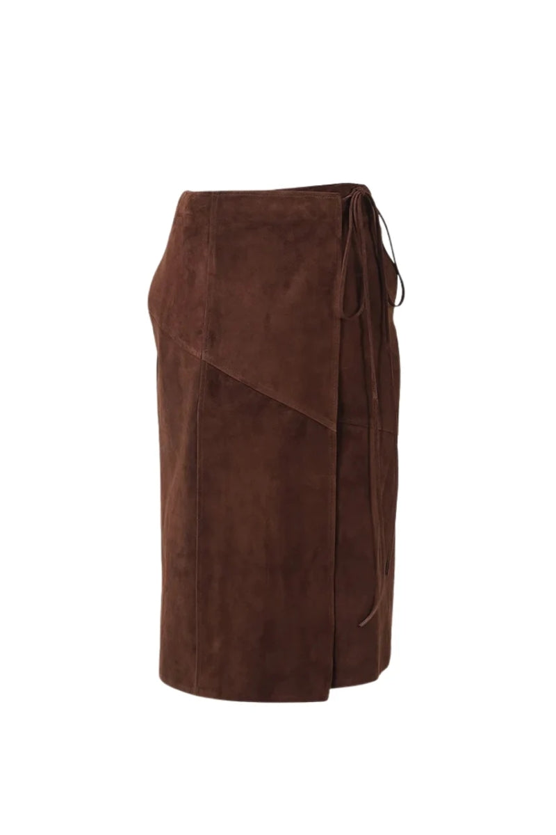 Matilda Suede Skirt Brown