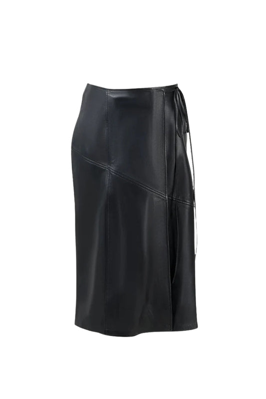Matilda Leather Skirt Black