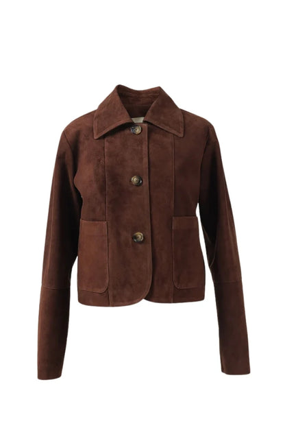 Harper Suede Jacket Brown