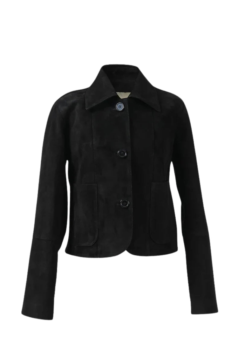 Harper Suede Jacket Black