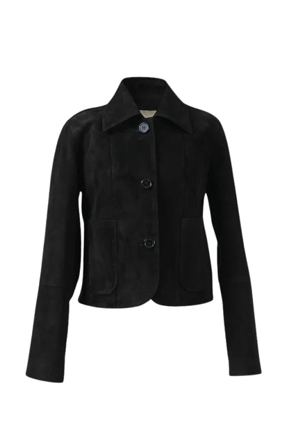 Harper Suede Jacket Black