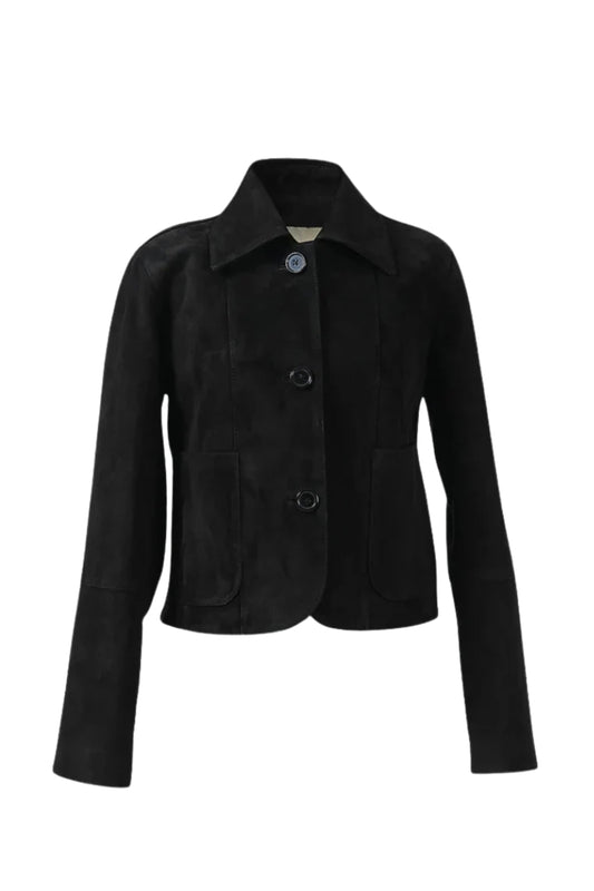 Harper Suede Jacket Black