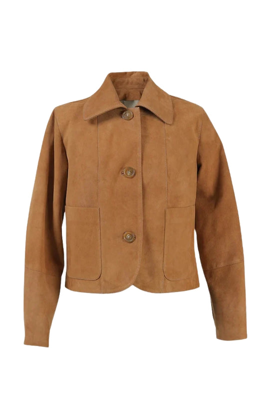 Harper Suede Jacket Beige