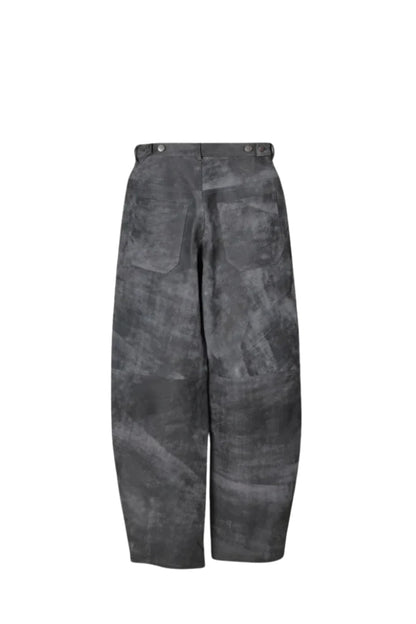 Gabriel Leather Pants Washed Grey