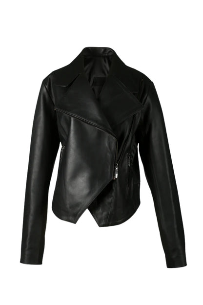 Ausborn Leather Jacket Black