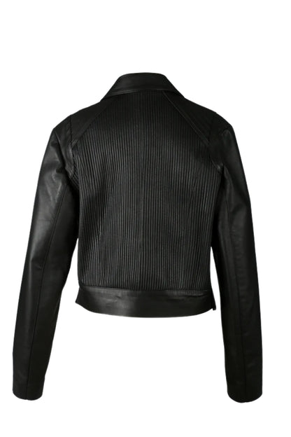 Ausborn Leather Jacket Black