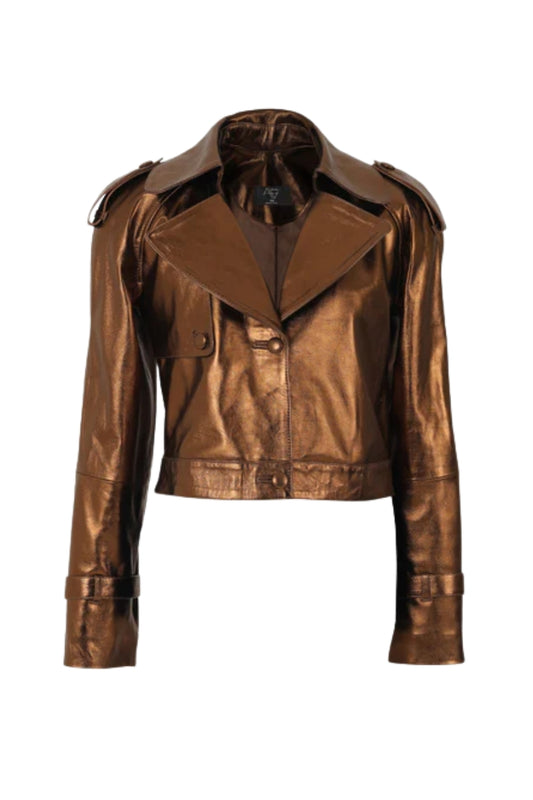 Audax Leather Jacket Copper