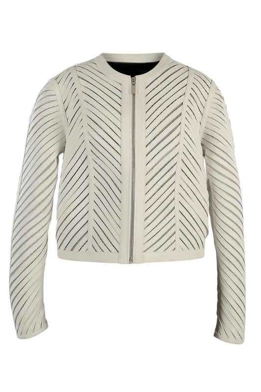 Hayden Leather Jacket White