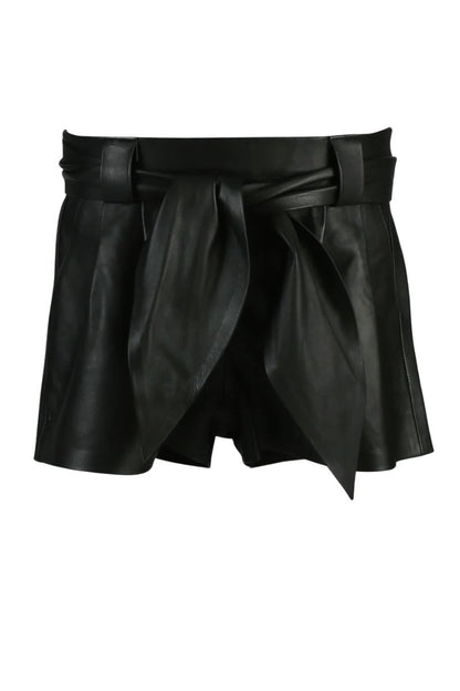 Moonbow Leather Shorts Black
