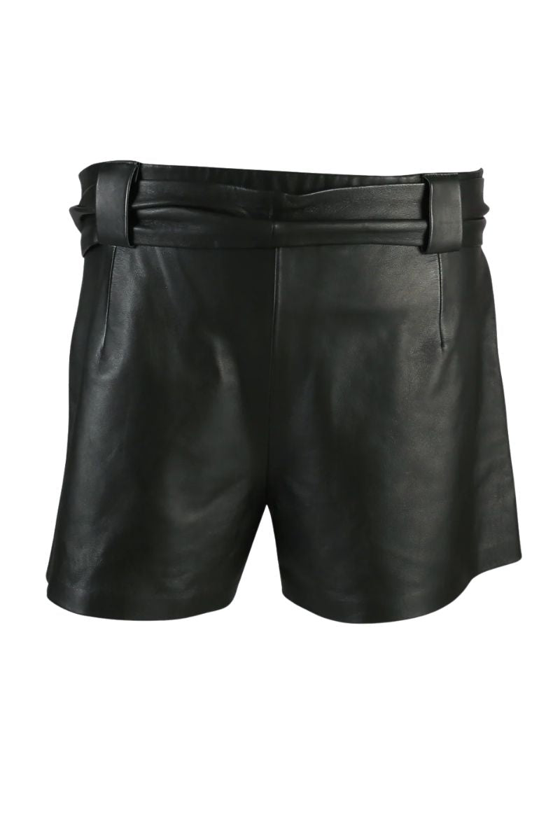 Moonbow Leather Shorts Black