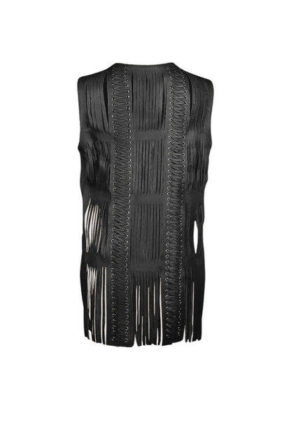 Caniayla Leather Vest Black
