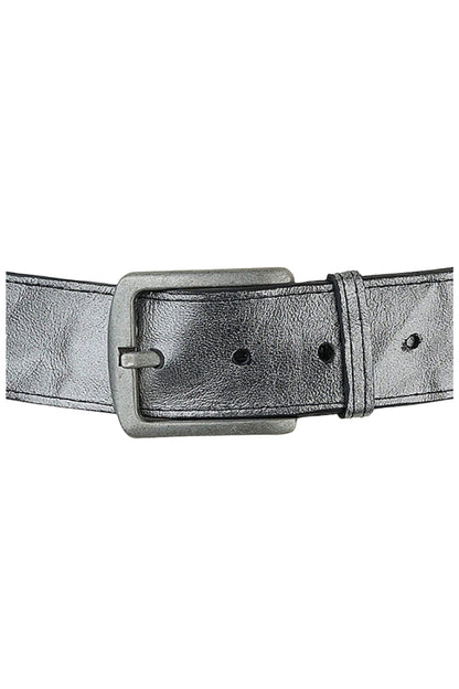 Lincoln Leather Belt Washed Silver