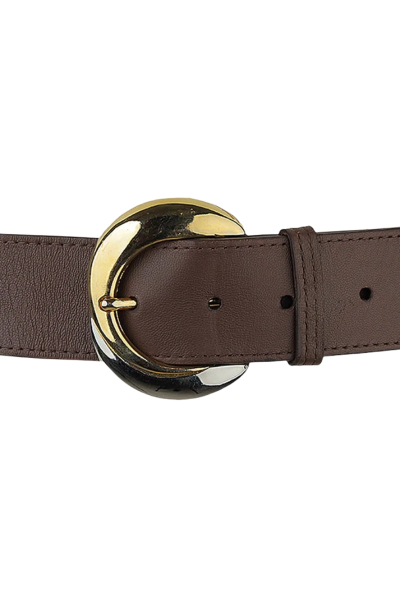 Kinsley Leather Belt Brown