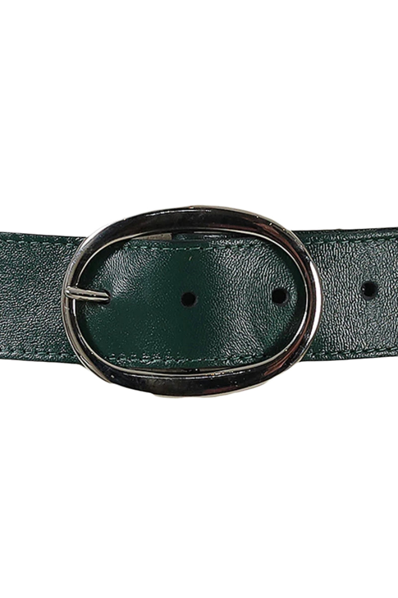 Jace Leather Belt Olive