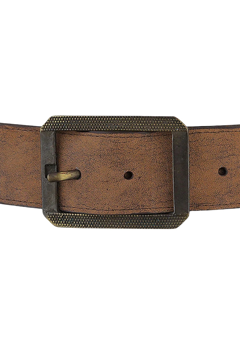 Arden Leather Belt Washed Brown