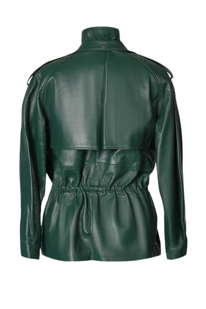 Gavin Leather Jacket Olive