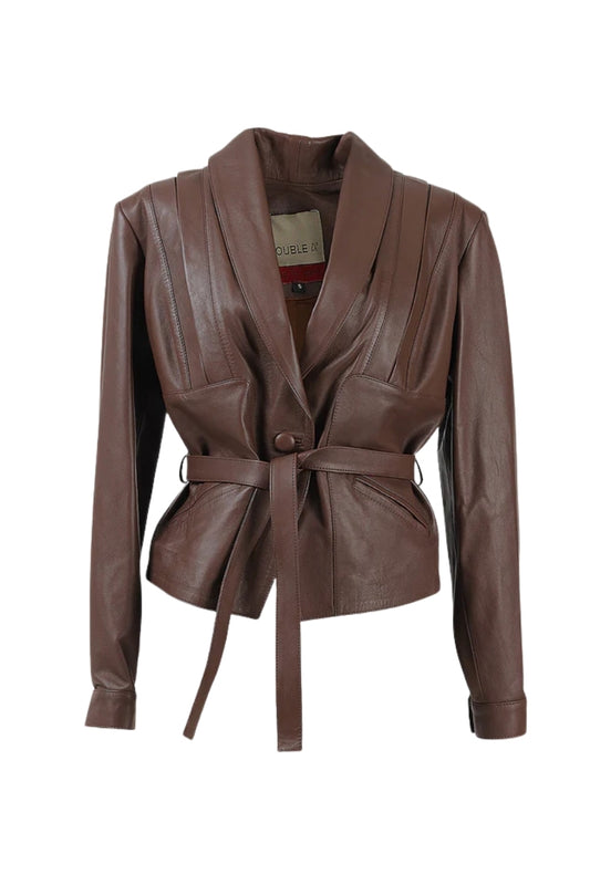 Damian Leather Jacket Brown