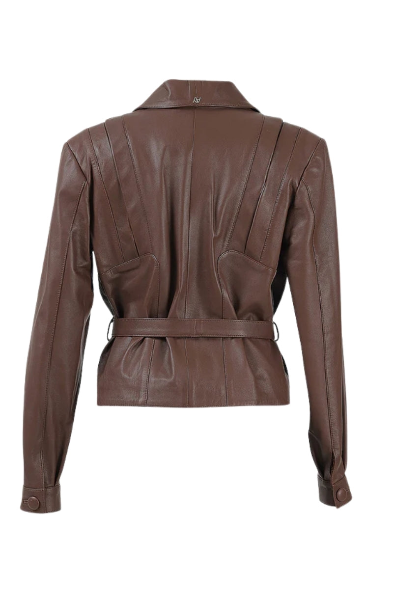 Damian Leather Jacket Brown