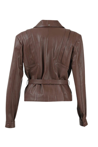 Damian Leather Jacket Brown