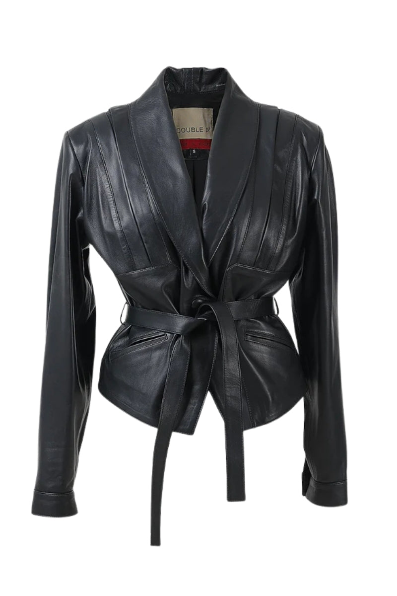 Damian Leather Jacket Black