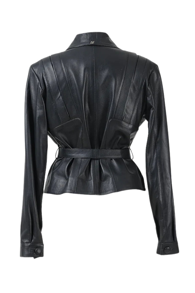 Damian Leather Jacket Black