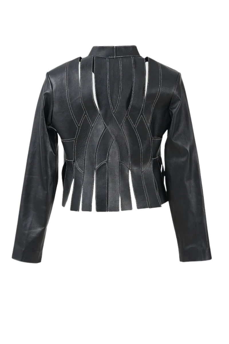 Brianna II Leather Jacket Black