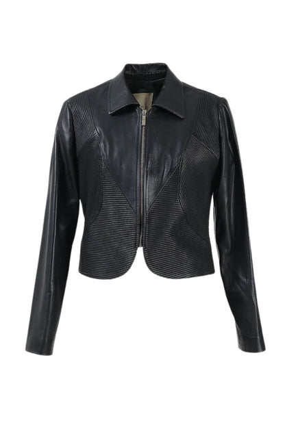 Ausborn II Leather Jacket Black