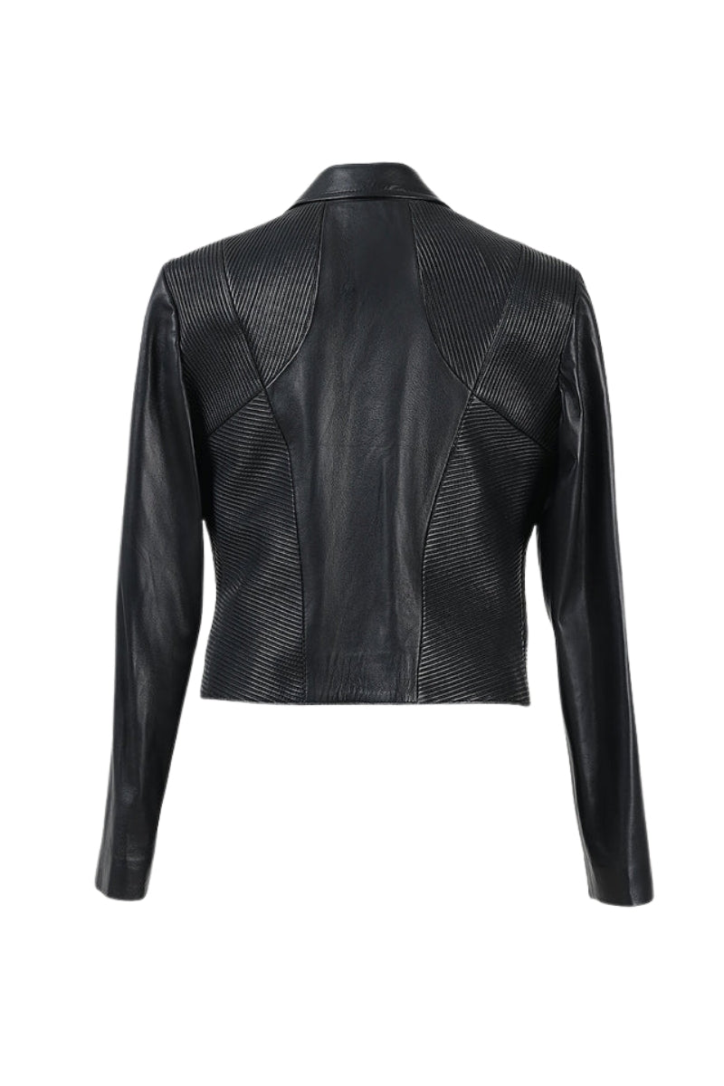 Ausborn II Leather Jacket Black