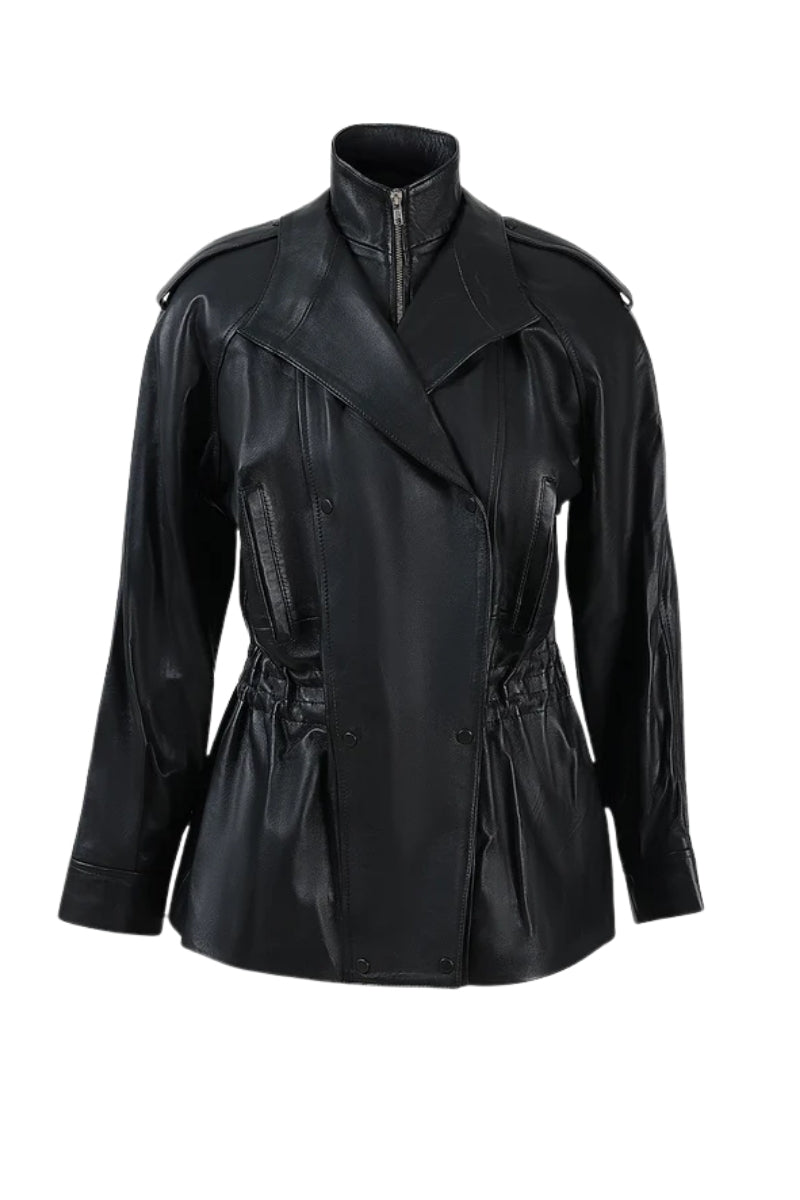 Gavin Leather Jacket Black
