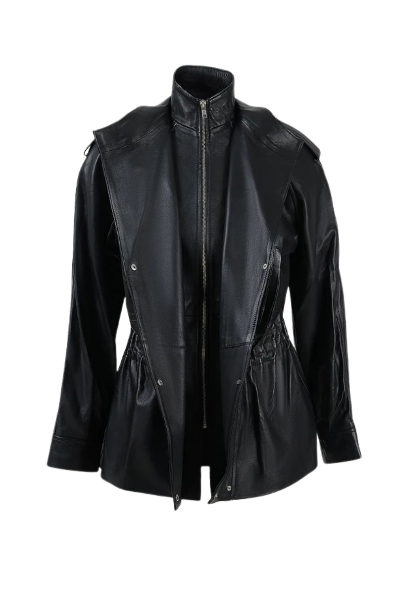 Gavin Leather Jacket Black