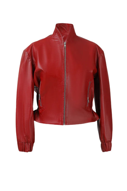 Bennett Leather Jacket Red