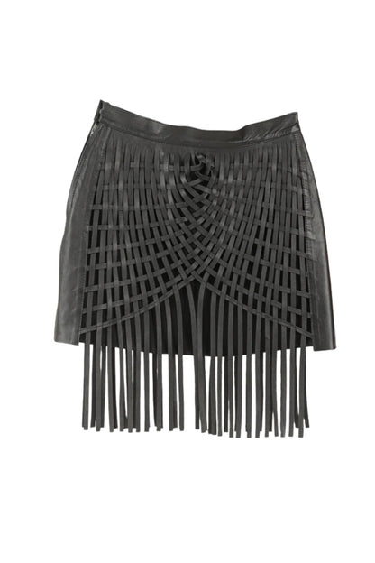 Attalea Leather Skirt Black