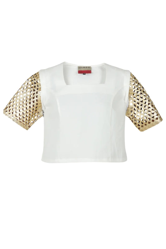 Mia Top White x Gold