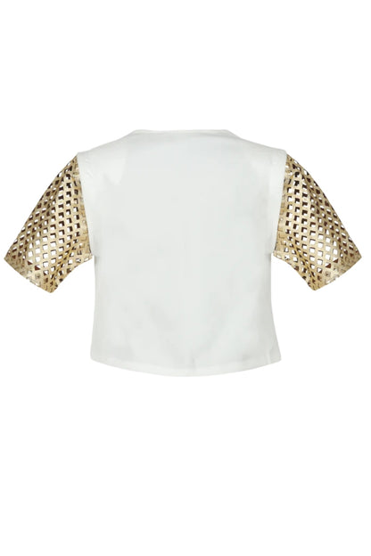 Mia Top White x Gold