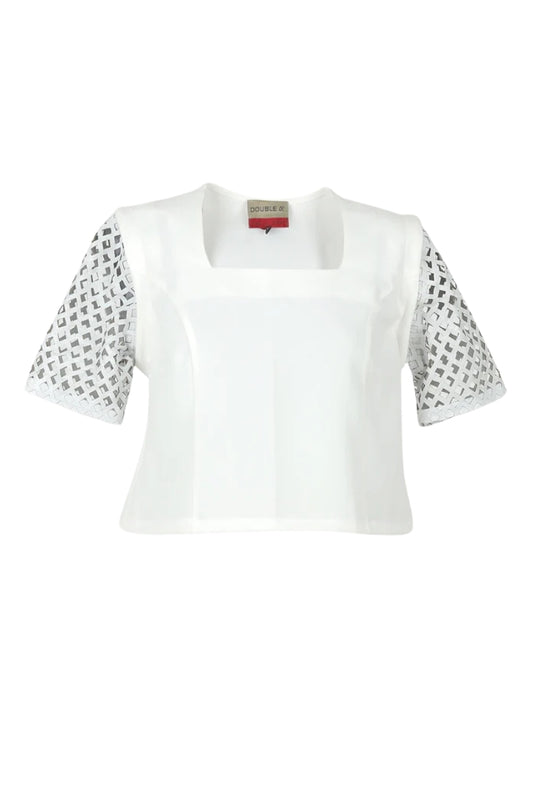Mia Top White x Washed White