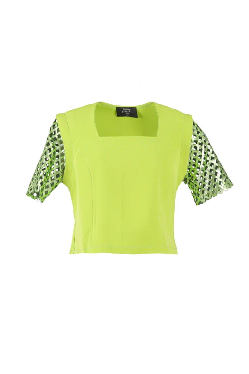 Mia Top Green x Electric Green