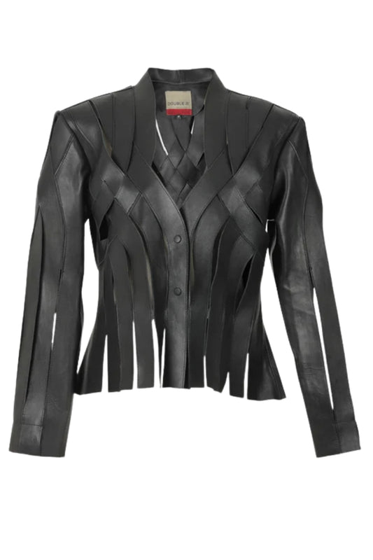 Brianna Leather Jacket Black