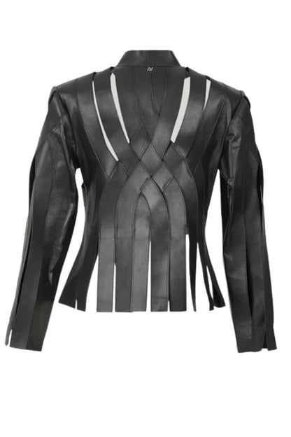 Brianna Leather Jacket Black