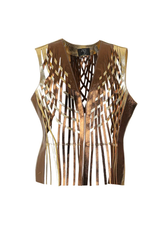 Attalea Leather Vest II Copper