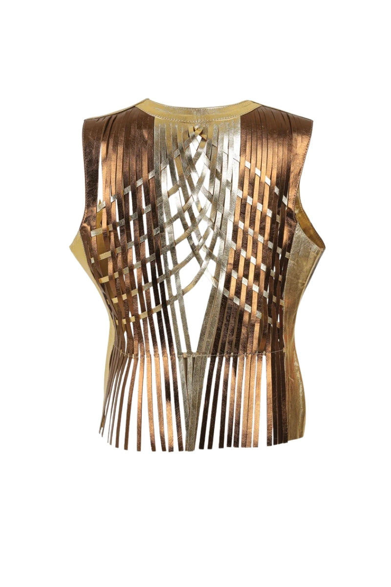 Attalea Leather Vest II Copper