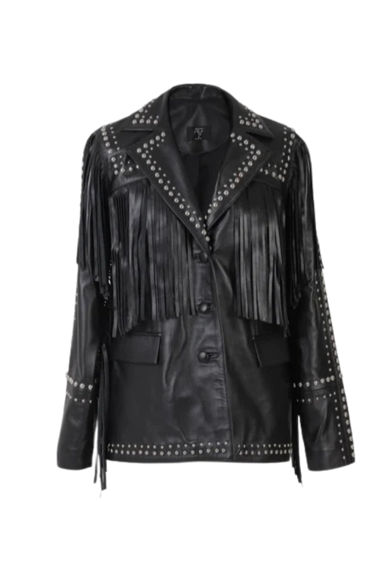Scarlett Leather Jacket Black
