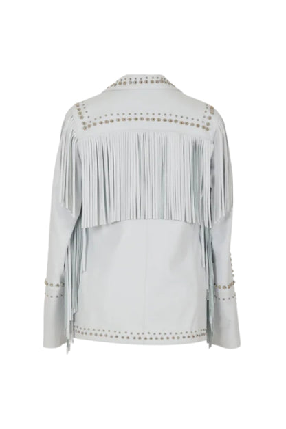 Scarlett Leather Jacket White