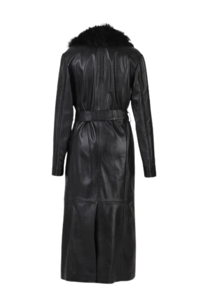 Dominic Leather Coat Black