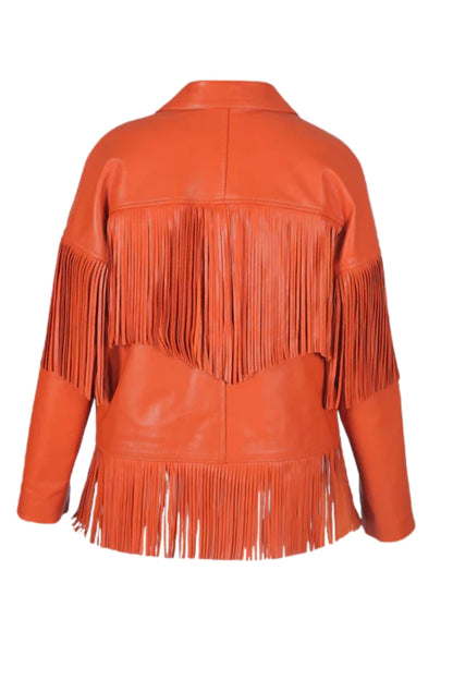 Pyrus Leather Jacket Orange