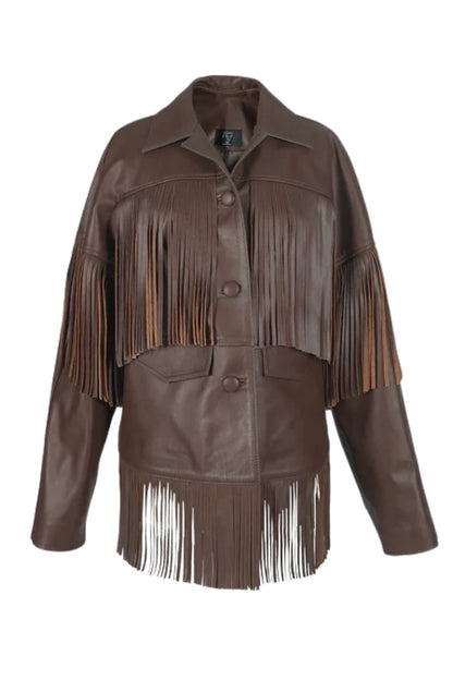 Pyrus Leather Jacket Brown