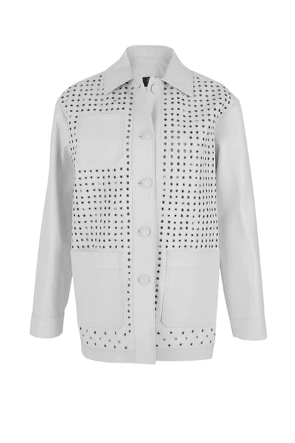 Karri Leather Jacket White