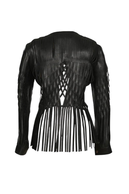 Attalea Leather Jacket Black